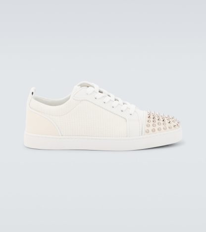 acquistare il lusso Christian Louboutin Scarpe Louis Junior Spikes in bianco