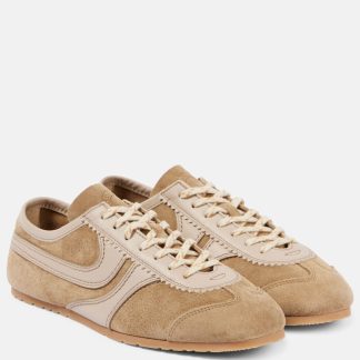 acquistare il lusso Dries van Noten Scarpe in pelle e camoscio beige