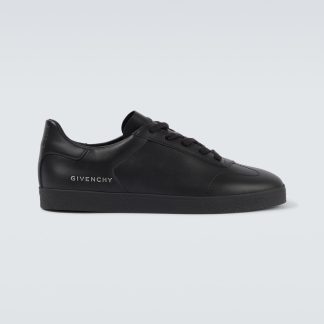 acquistare il lusso Givenchy Scarpe Town in pelle nera