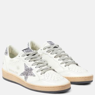 acquistare il lusso Golden Goose Scarpe Ball Star in pelle bianca