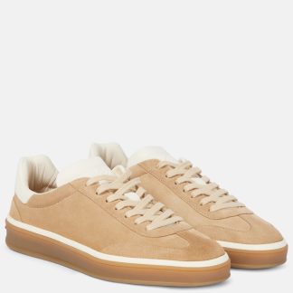 acquistare il lusso Loro Piana Scarpe Tennis Walk in pelle scamosciata beige