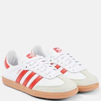 acquistare un designer Adidas Scarpe Samba OG in pelle bianca