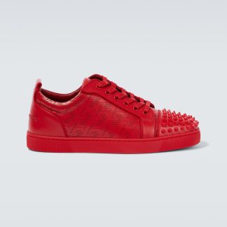 acquistare un designer Christian Louboutin Scarpe Louis Junior Spikes in rosso