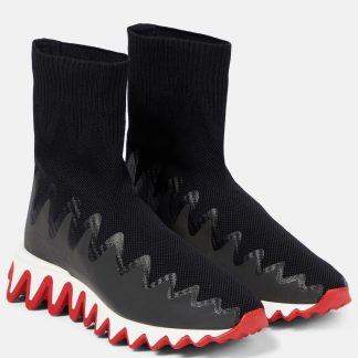 acquistare un designer Christian Louboutin Scarpe Sharky Sock in nero