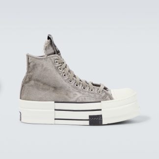 acquistare un designer DRKSHDW by Rick Owens Scarpe Converse DBL DRKSTAR Chuck 70 in grigio