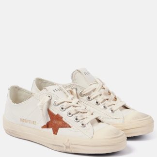 acquistare un designer Golden Goose Scarpe V-Star 2 in pelle bianca