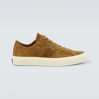 acquistare un designer Tom Ford Scarpe Cambridge in pelle scamosciata marrone