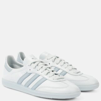 designer a basso costo Adidas Scarpe Samba Decon in pelle bianca