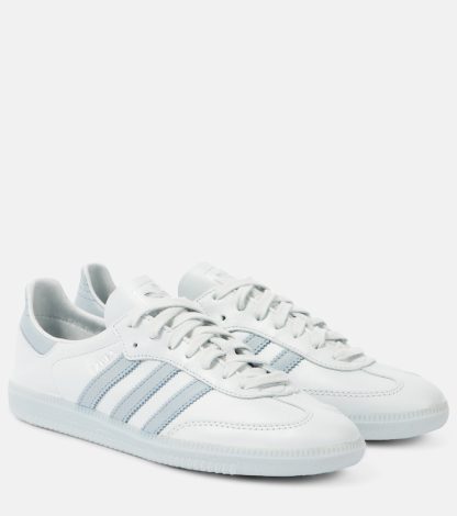 designer a basso costo Adidas Scarpe Samba Decon in pelle bianca