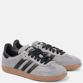 designer a basso costo Adidas Scarpe Samba OG in pelle scamosciata di colore grigio