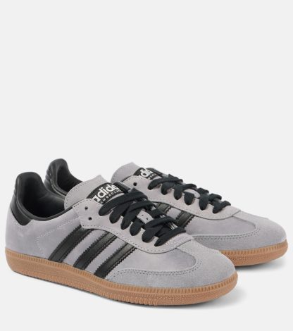 designer a basso costo Adidas Scarpe Samba OG in pelle scamosciata di colore grigio