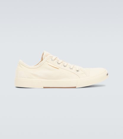 designer a basso costo Balenciaga Scarpe basse Paris in tela beige