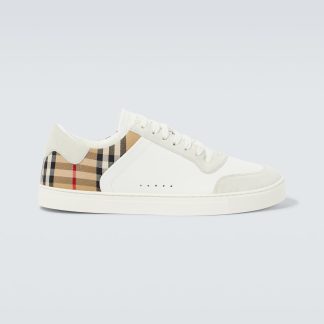 designer a basso costo Burberry Scarpe Burberry in pelle check beige