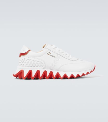 designer a basso costo Christian Louboutin Scarpe Loubishark in pelle bianca