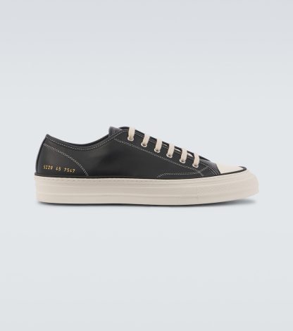 designer a basso costo Common Projects Scarpe Tournament in pelle nera