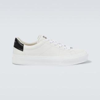 designer a basso costo Givenchy Scarpe City Sport in pelle bianca