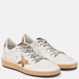 designer a basso costo Golden Goose Scarpe Ball Star in pelle bianca