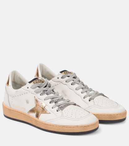 designer a basso costo Golden Goose Scarpe Ball Star in pelle bianca