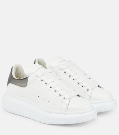 designer all'ingrosso Alexander McQueen Scarpe oversize in pelle bianca