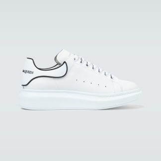 designer all'ingrosso Alexander McQueen Scarpe oversize in pelle bianca