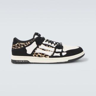 designer all'ingrosso Amiri Scarpe basse Skel Top Leopard in pelle multicolore