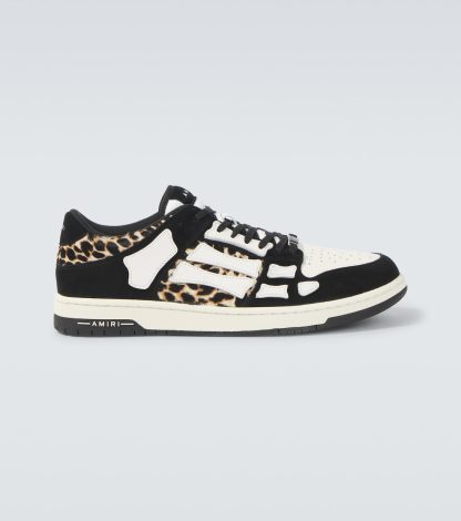 designer all'ingrosso Amiri Scarpe basse Skel Top Leopard in pelle multicolore