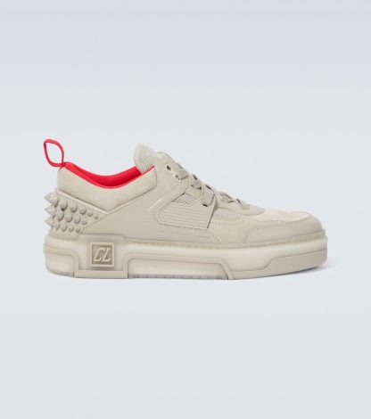 designer all'ingrosso Christian Louboutin Scarpe Astroloubi in pelle e camoscio bianco