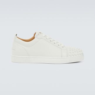 designer all'ingrosso Christian Louboutin Scarpe Louis Junior Spikes in bianco