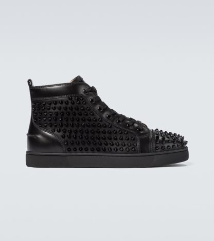 designer all'ingrosso Christian Louboutin Scarpe da ginnastica Louis Spikes in nero