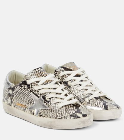 designer all'ingrosso Golden Goose Scarpe Super-Star in pelle effetto serpente multicolore