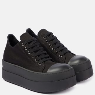 designer all'ingrosso Rick Owens DRKSHDW Scarpe con plateau in denim Double Bumper