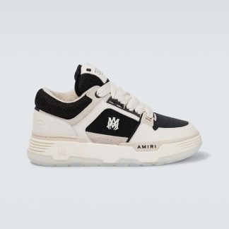 designer contraffatto Amiri Scarpe MA-1 in pelle e mesh di colore bianco