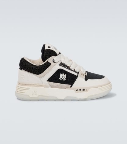 designer contraffatto Amiri Scarpe MA-1 in pelle e mesh di colore bianco