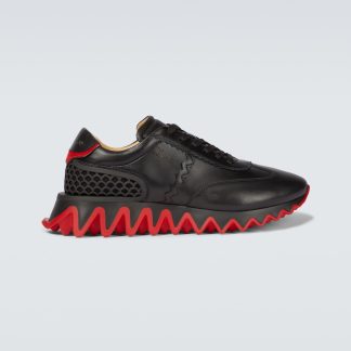 designer contraffatto Christian Louboutin Scarpe Loubishark in pelle nera