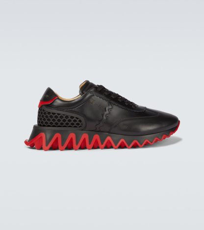 designer contraffatto Christian Louboutin Scarpe Loubishark in pelle nera