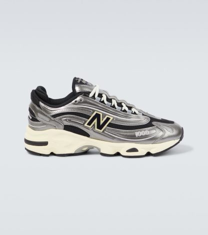 designer contraffatto New Balance Scarpe 1000 SL con rivestimento in pelle metallizzata