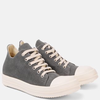 designer contraffatto Rick Owens Scarpe basse in denim di colore grigio