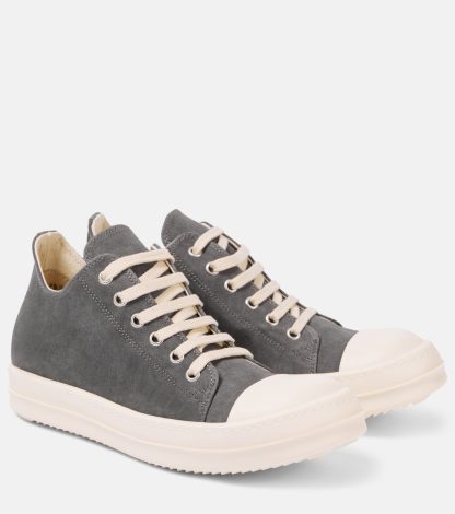 designer contraffatto Rick Owens Scarpe basse in denim di colore grigio