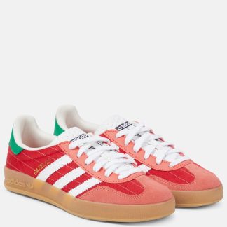 designer di alta qualità Adidas Scarpe Gazelle Indoor con bordo in pelle scamosciata in rosso