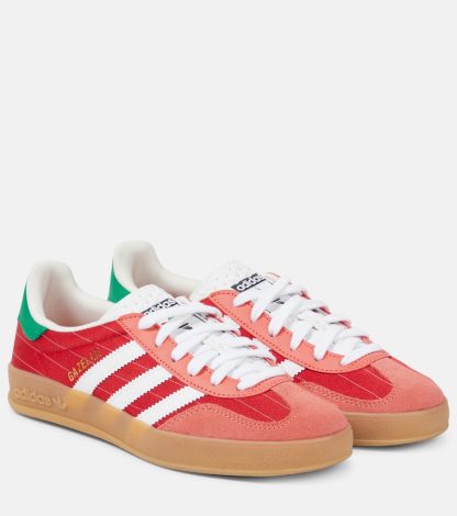 designer di alta qualità Adidas Scarpe Gazelle Indoor con bordo in pelle scamosciata in rosso