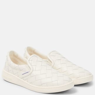 designer di alta qualità Bottega Veneta Scarpe slip-on Sawyer in pelle bianca