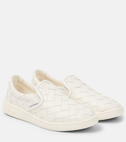 designer di alta qualità Bottega Veneta Scarpe slip-on Sawyer in pelle bianca