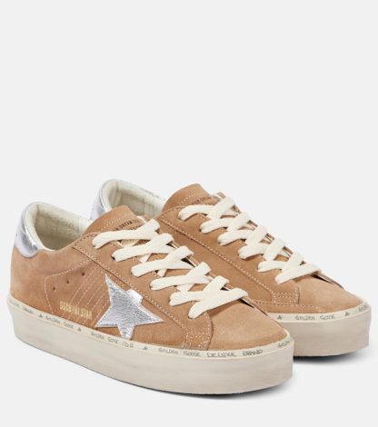 designer di alta qualità Golden Goose Scarpe Hi-Star in pelle scamosciata marrone