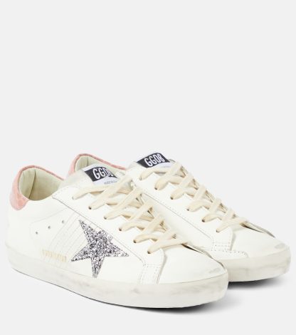 designer di alta qualità Golden Goose Scarpe Super-Star in pelle bianca