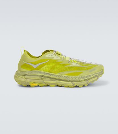 designer di alta qualità Hoka One One x Satisfy Mafate Speed 4 Lite in giallo