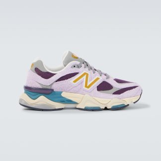 designer di alta qualità New Balance 9060 Scarpe in pelle ricamata multicolore