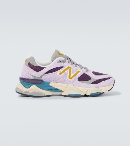 designer di alta qualità New Balance 9060 Scarpe in pelle ricamata multicolore