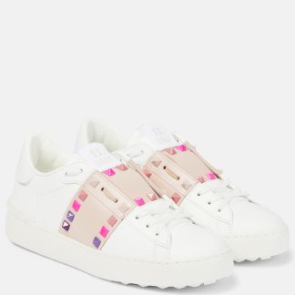 designer di alta qualità Valentino Garavani Scarpe Rockstud Untitled in pelle rosa