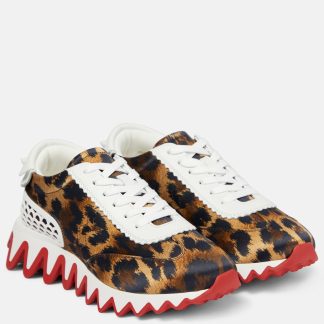 designer di moda Christian Louboutin Loubishark - Scarpe leopardate multicolore