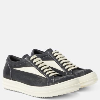 designer di moda Rick Owens Scarpe Luxor Vintage in pelle nera